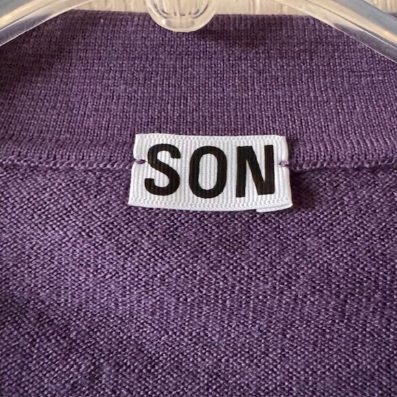 Son of a Tailor Custom Merino Open Collar Pullover - Picture 3 of 6